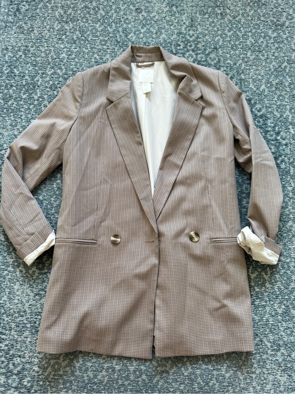 Women’s Tailored Plaid Blazer Jacket